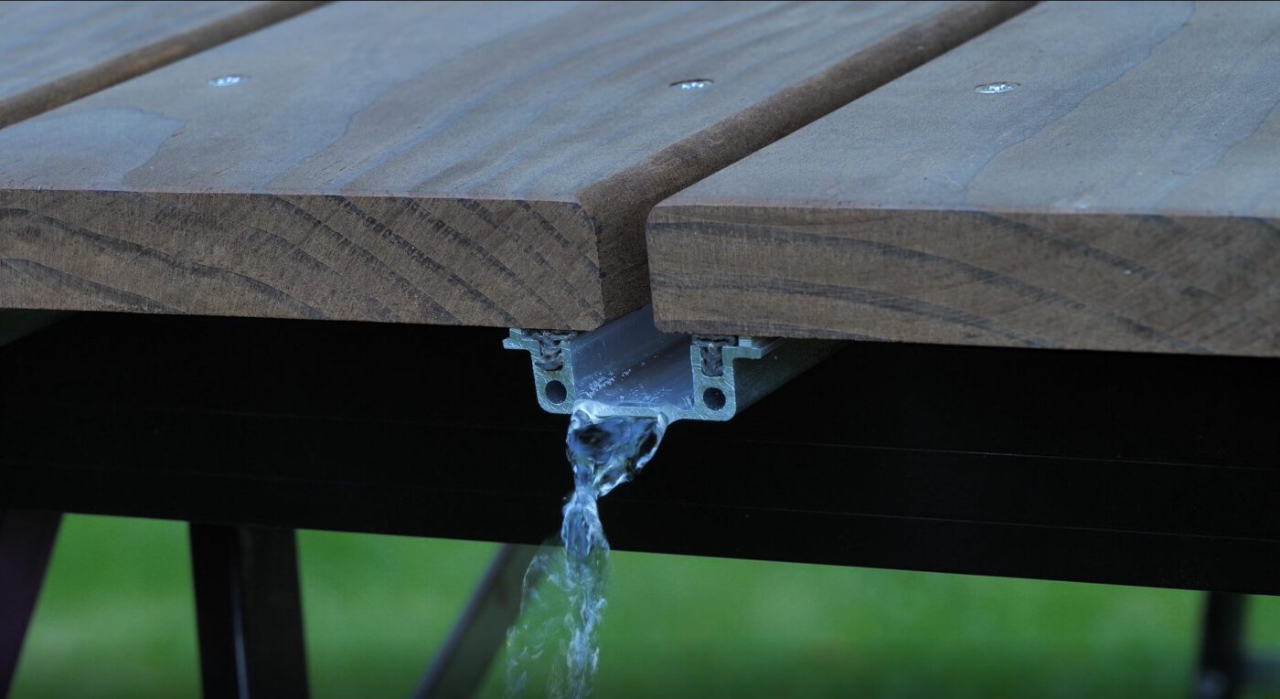 Wasser fließt ab